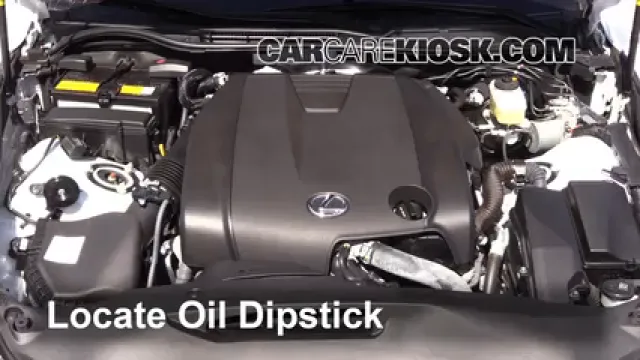 2014 Lexus IS250 2.5L V6 Aceite Controlar nivel de aceite